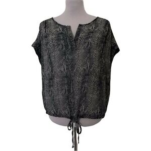 𝅺hale Bob Sheer Boho Drawstring Waist Top Women's Size S